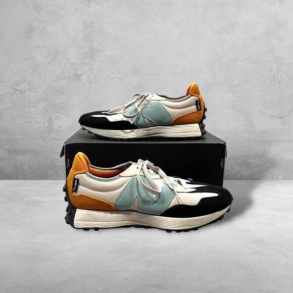 ★ New Balance 327 ‘Moonbeam Madras Orange’ Multi-Color Suede Sneaker ★ - Picture 3 of 9